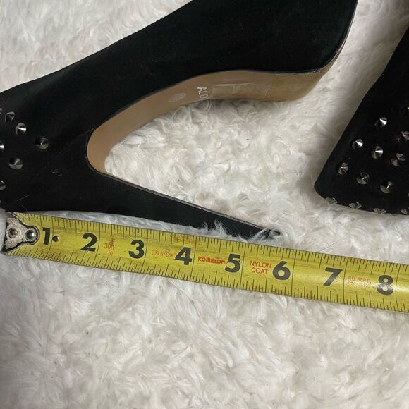 ALDO Michelino Synthetic suede Black studded  Platform  Heels EU R SZ41 US10.5 - Picture 10 of 10